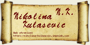 Nikolina Kulašević vizit kartica